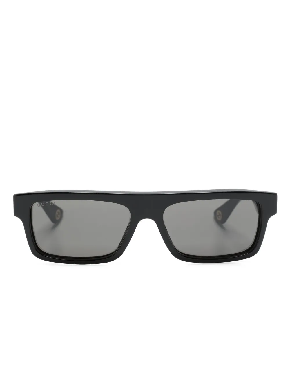 

Солнцезащитные очки в прямоугольной оправе Gucci Eyewear, черный