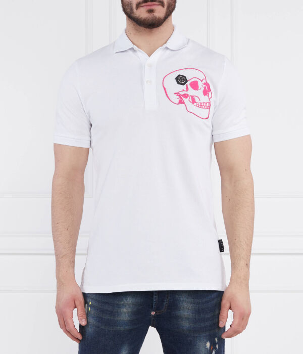 

Рубашка поло Regular fit Philipp Plein, белый