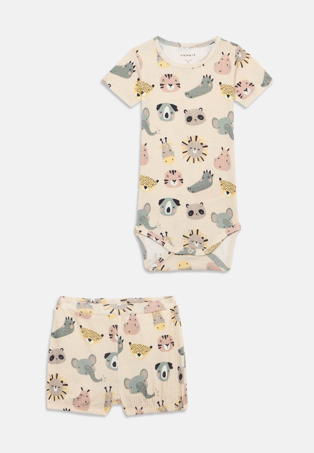 

Боди NBNOSUMMER BODY SET UNISEX Name it, серо-коричневый