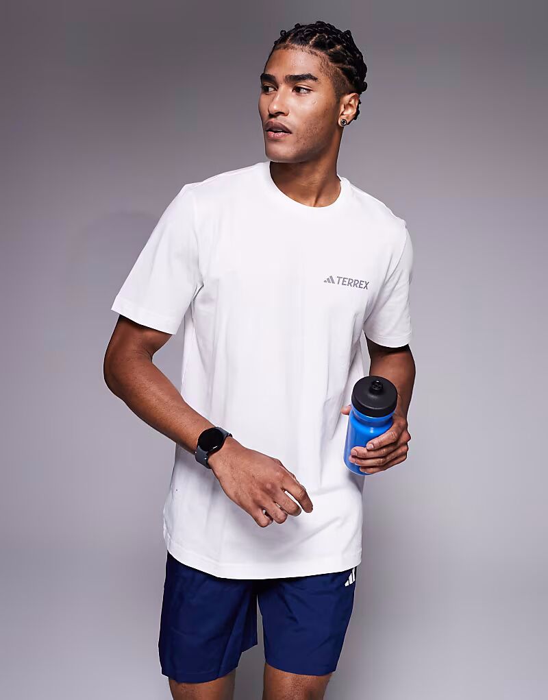 

Горная футболка adidas Training Terrex белого цвета Adidas Performance, Белый, Горная футболка adidas Training Terrex белого цвета Adidas Performance