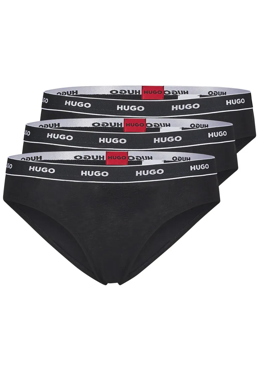 

Трусики HUGO Underwear "TRIPLET BRIEF STRIPE" (3 шт. в упаковке, 3 шт. в упаковке), с эластичным поясом с логотипом HUGO, черный