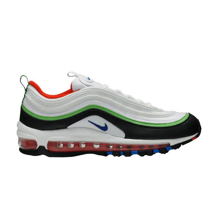 

Кроссовки Nike Air Max 97 GS 'White Royal Green Nebula', белый