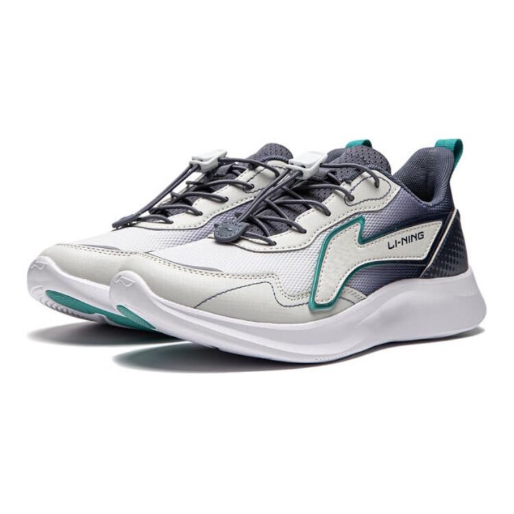 Кроссовки LINING YOUNG Kids Lifestyle Shoes GS Low-top Light Lime/Deep Navy Blue, темно-синий — фото 3