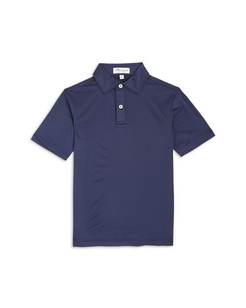 

Однотонное молодежное трикотажное поло для мальчиков Peter Millar, цвет Blue