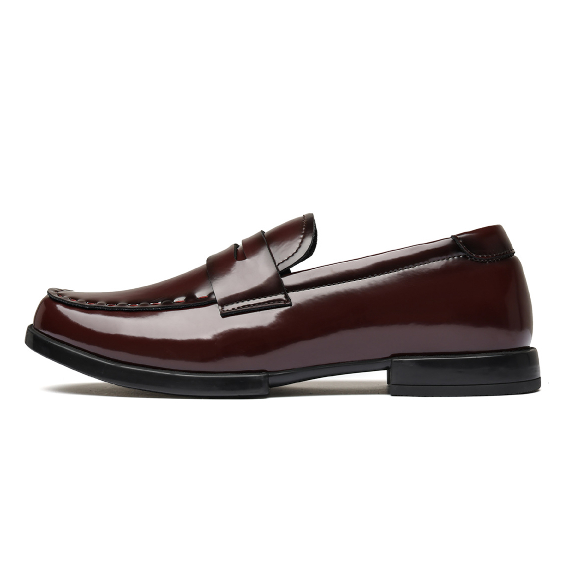 

HUITE Мужские повседневные туфли мужские низкие красные коричневые, цвет Red Brown