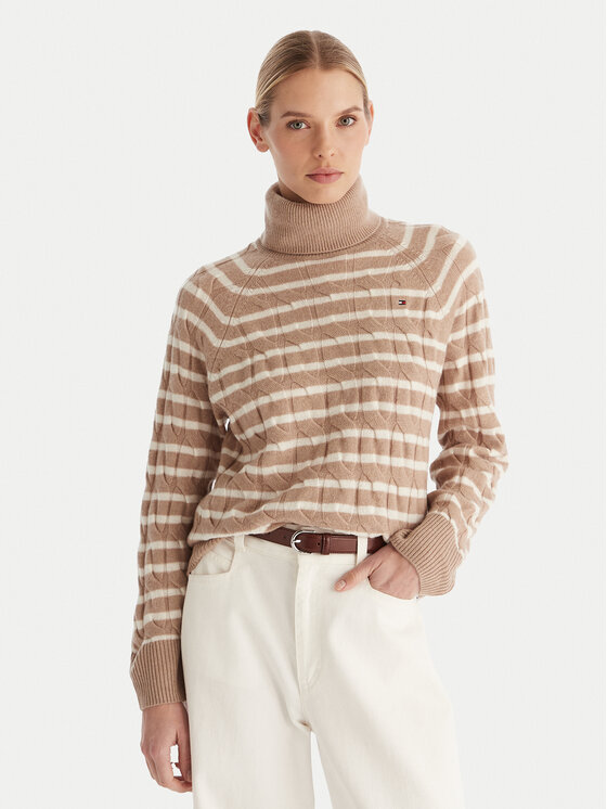 

Водолазка regular fit WW0WW46791 Tommy Hilfiger, бежевый