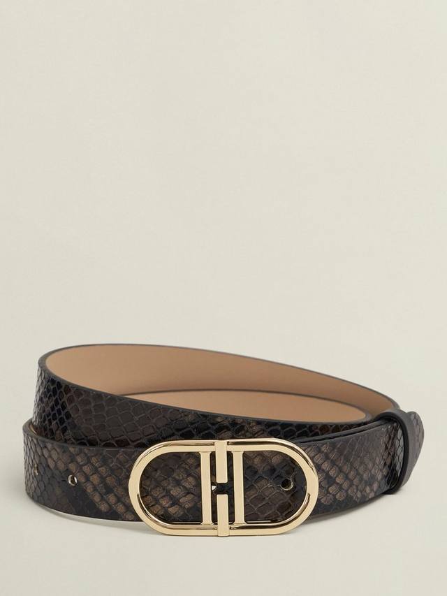 

Кожаный ремень Kiera с принтом под змею Hobbs, Multi