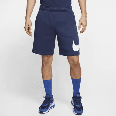 

Шорты Nike Sportswear Club, цвет Midnight Navy/White/White