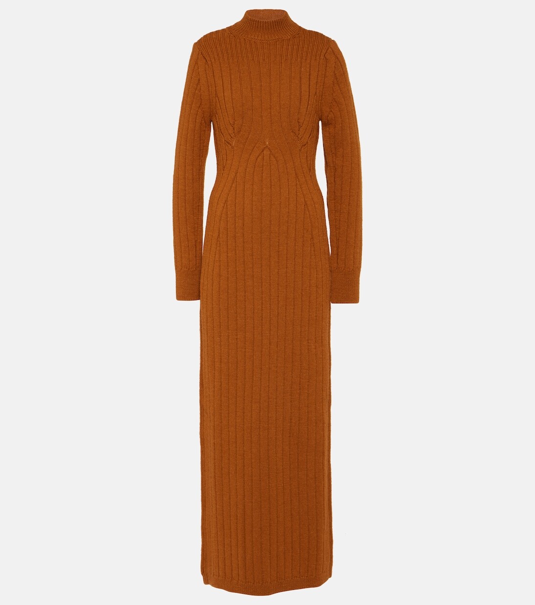 

Платье макси teagan косой вязки из шерсти Dries Van Noten, апельсин, Оранжевый, Платье макси teagan косой вязки из шерсти Dries Van Noten, апельсин