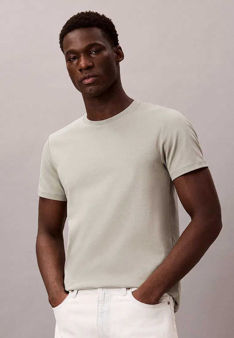 Футболка, монограмма, Calvin Klein Jeans, цвет Shadow — фото 4