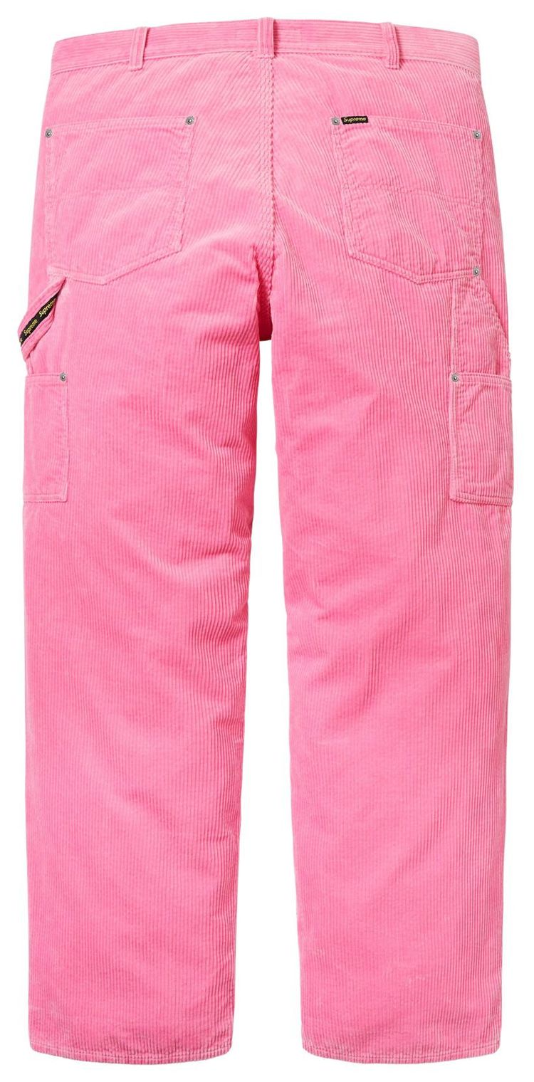 Брюки-карандаш Supreme Wide Wale Corduroy Painter Pant, розовый — фото 2
