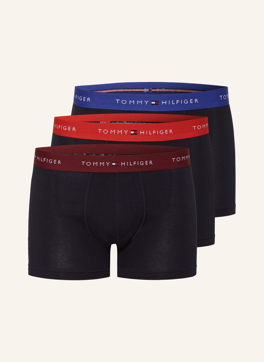 

Комплект из 3 боксеров TOMMY HILFIGER, цвет BRAUN/ORANGE/BLAU