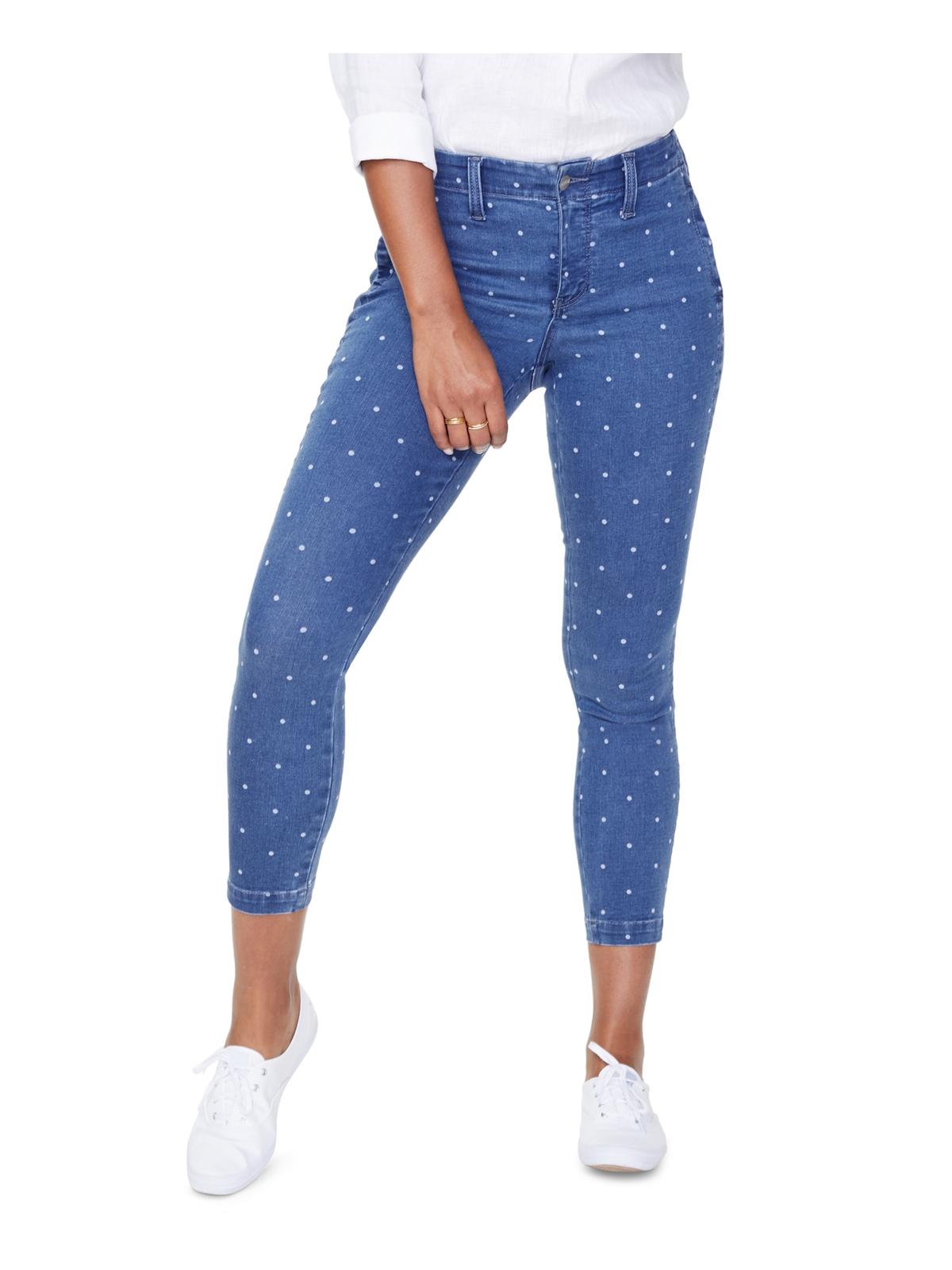 

Плюс Женские Узкие Джинсы До Щиколотки В Горошек NYDJ, цвет beachside polka dot