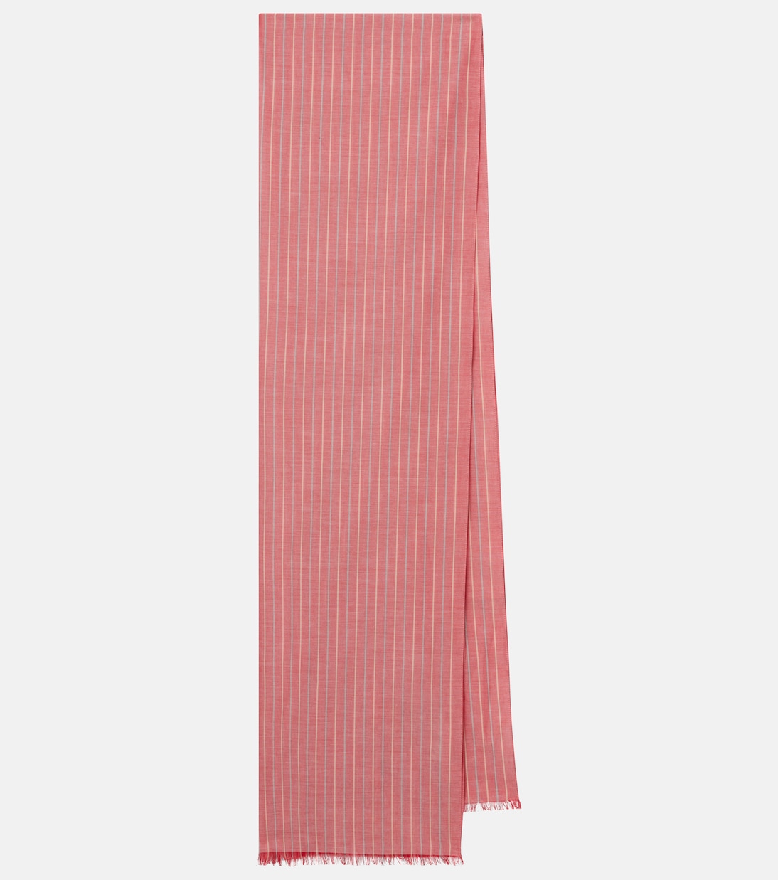 

Гуэльский полосатый хлопковый шарф The Row, Light Red