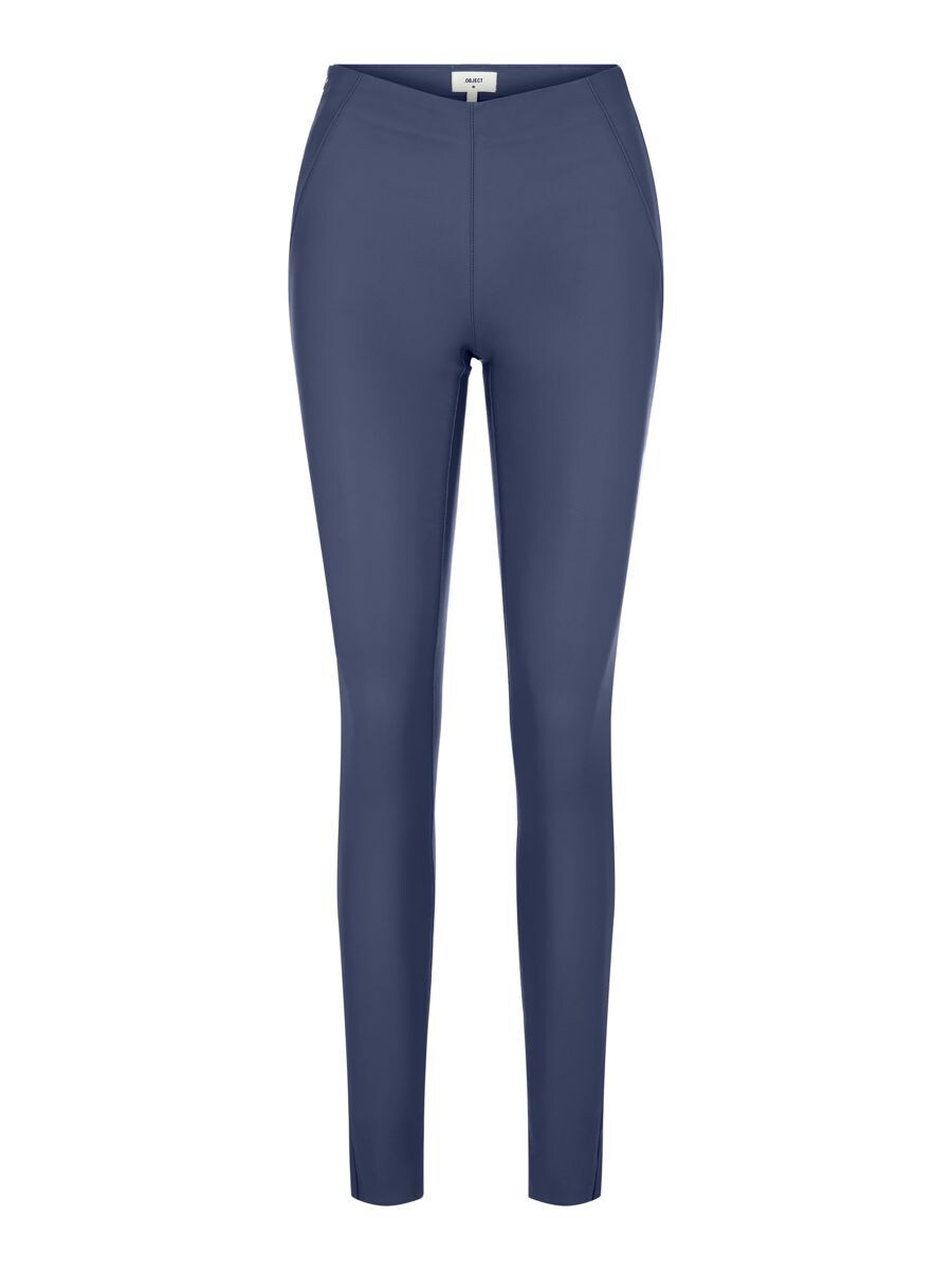 

Кожаные штаны OBJECT Skinny Leggings, синий