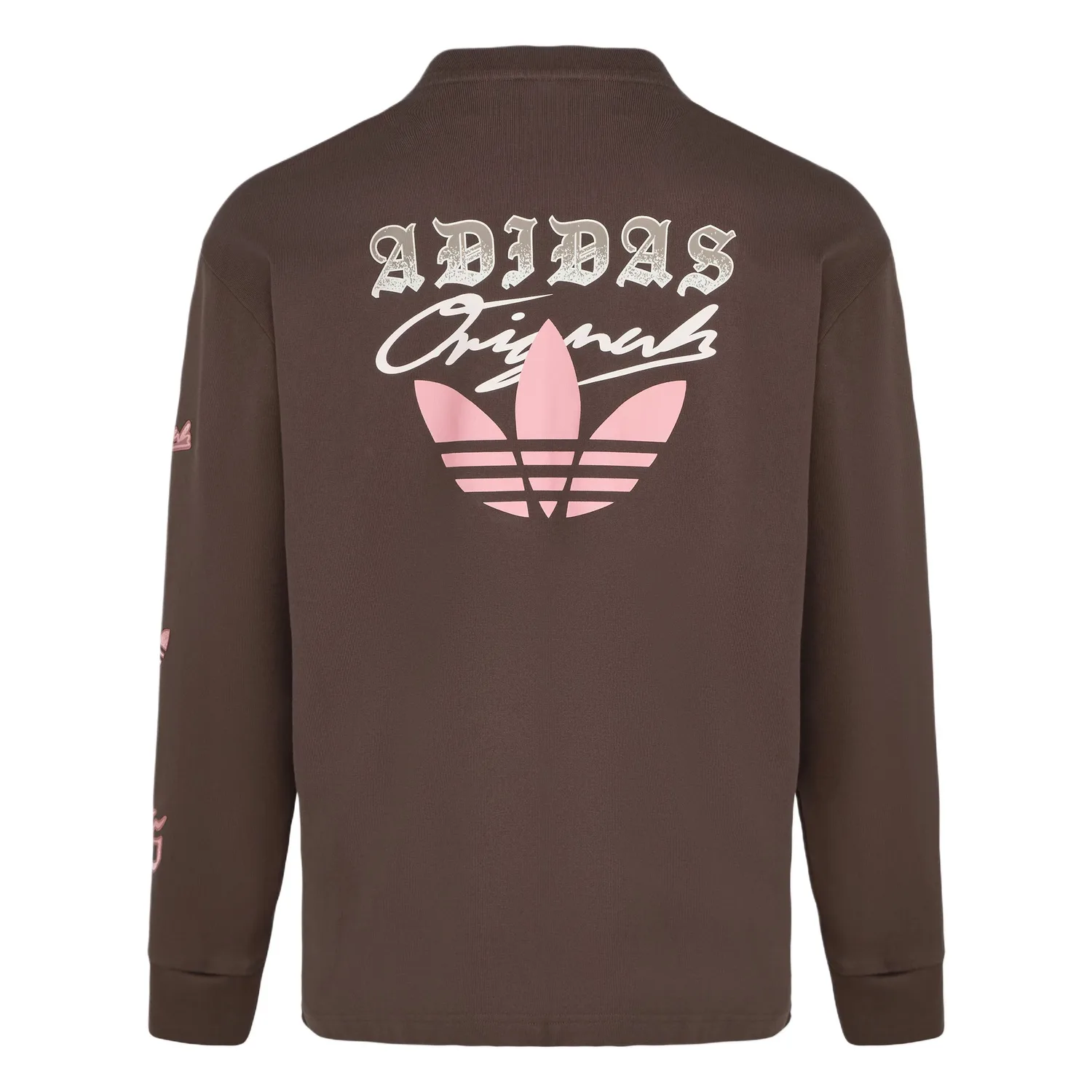 Футболка Top GFX LS мужская Adidas Originals, коричневый — фото 3