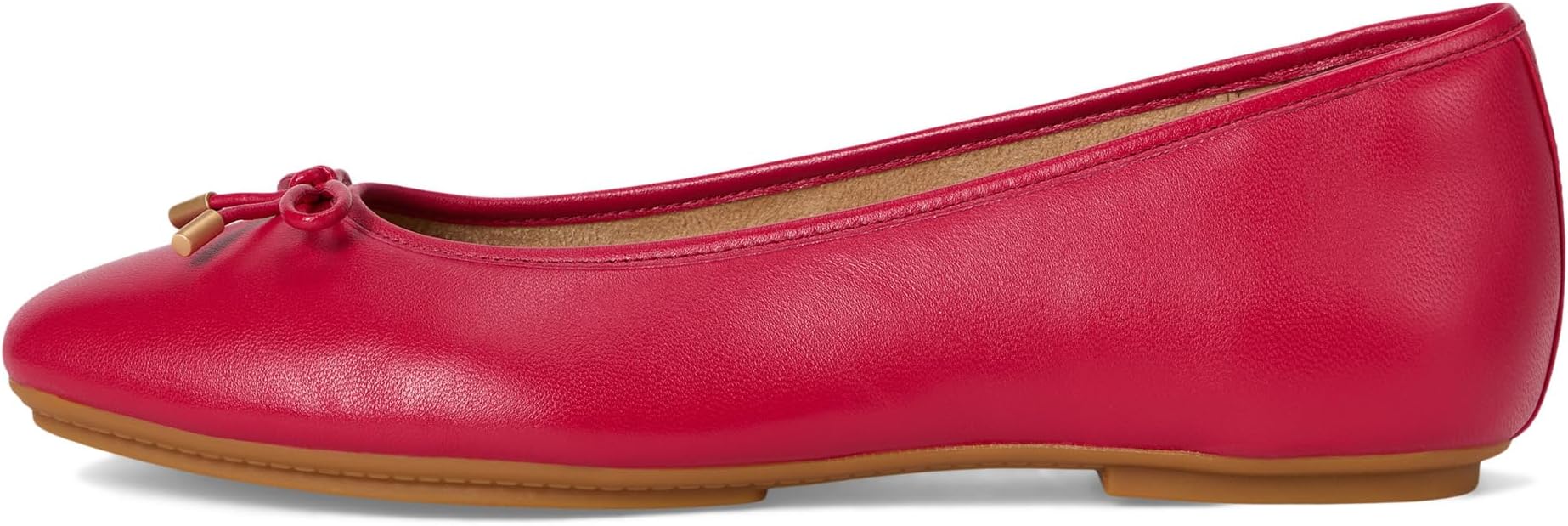 Балетки FitFlop Delicato Bow Soft Leather Ballet Flats, цвет Redberry — фото 4