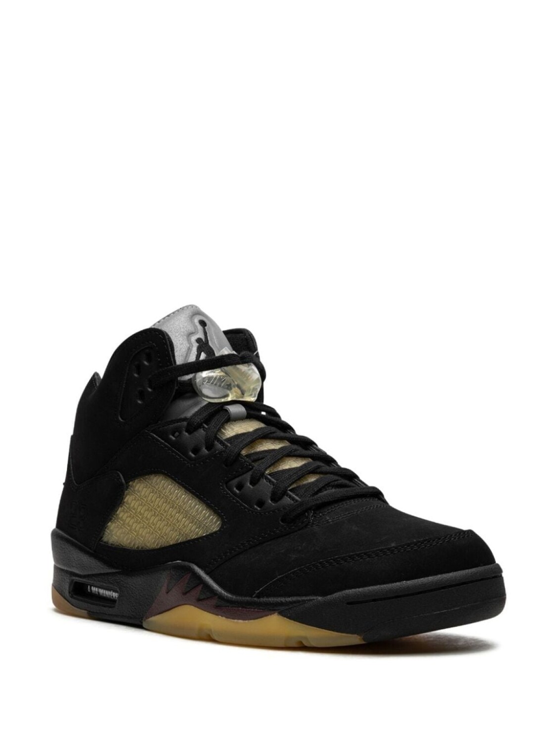 Jordan кроссовки Air Jordan 5 Black из коллаборации с A Ma Maniére, черный — фото 2