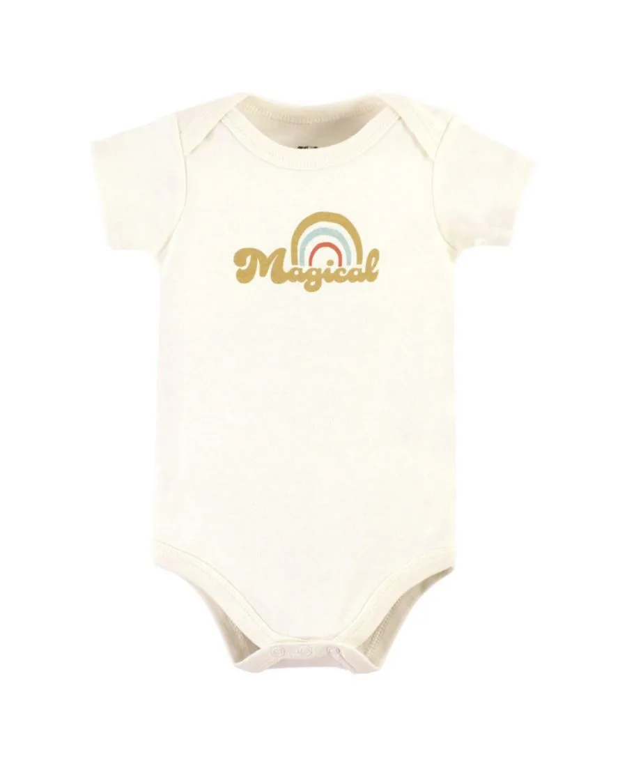 Хлопковый боди, брюки и комплект обуви Hudson Baby, Magical Rainbow Short Sleeve — фото 3