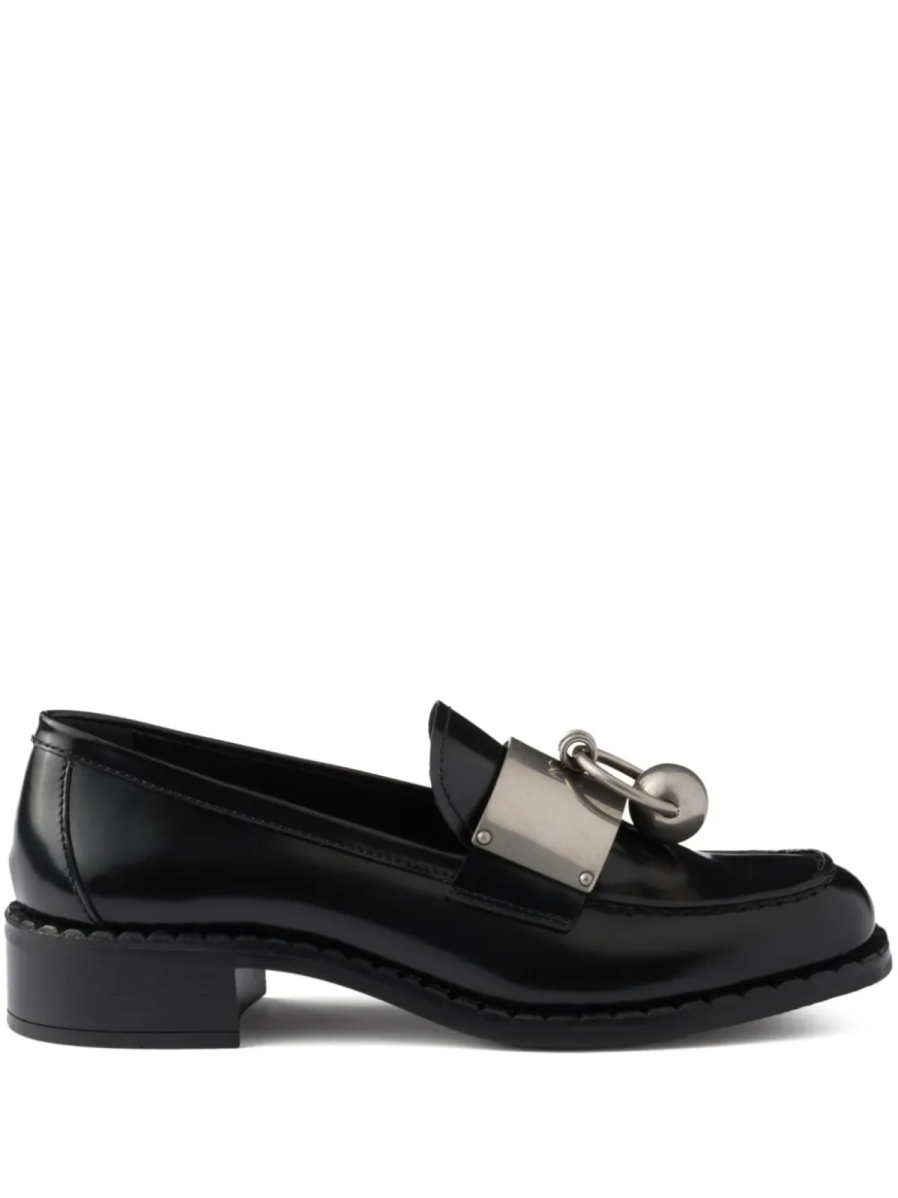 Prada кожаные лоферы, черный