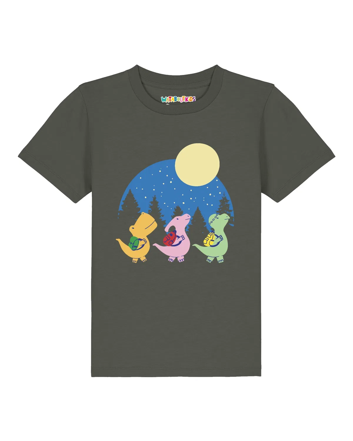 Футболка 'Dino Spaziergang' Watabout.Kids, Olive