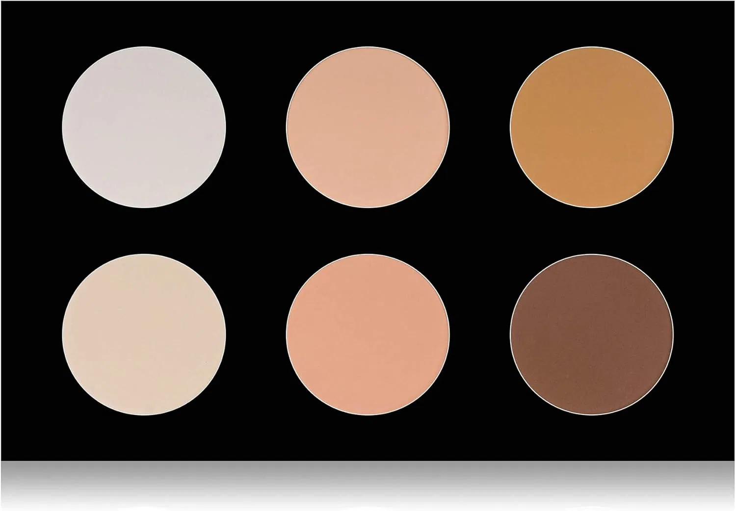 Палетка для контурирования и хайлайтера SHANY Powder Contour & Fluorescent Sculpting Palette, 6 оттенков, матовая — фото 4