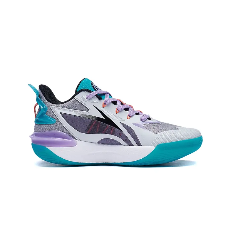 Баскетбольные кроссовки Pioneer Spirit TEAM3.0 для детей GS Low-top Rock Ash/light Lime Lining Young, светло-серый — фото 2