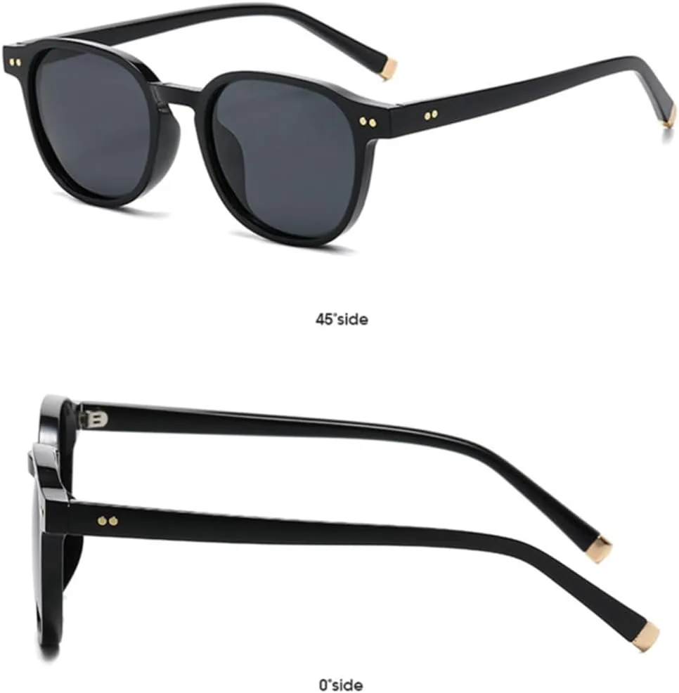 

Ретро женские поляризованные солнцезащитные очки с декоративными заклепками, мужские панк-очки для вождения, солнцезащитные очки UV400 SZVVBKK, Clear Leopard Tea