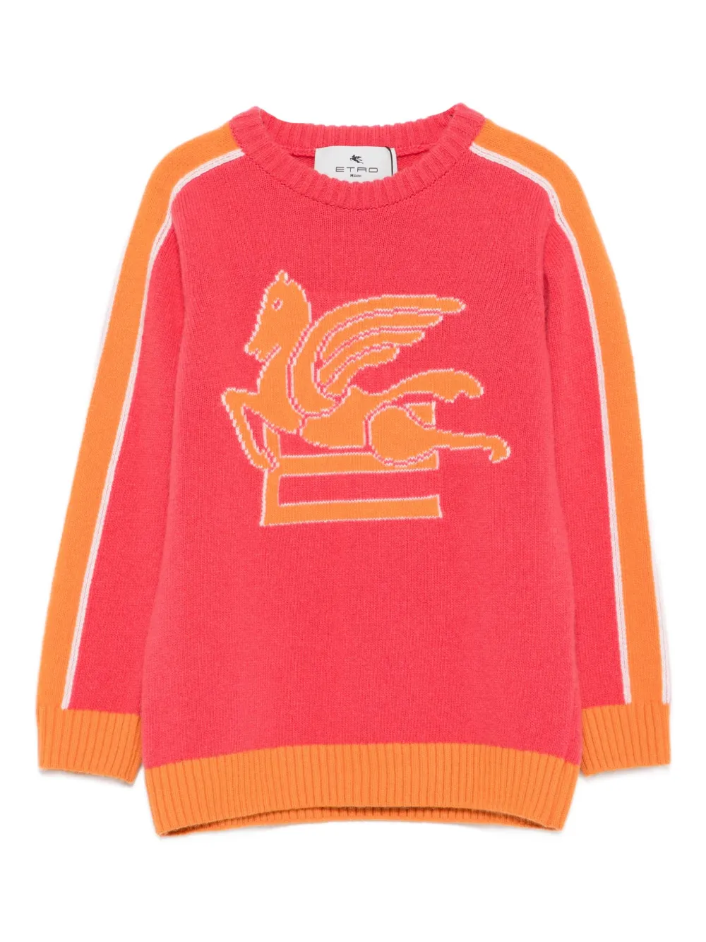 

Свитер с декором Pegasus ETRO KIDS, розовый