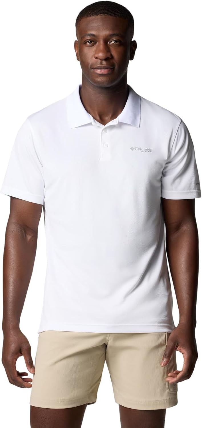 

Columbia мужская футболка-поло PFG Solar Stream, White, Белый, Columbia мужская футболка-поло PFG Solar Stream, White