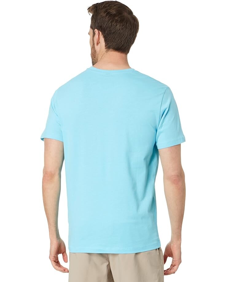 

Футболка U.S. POLO ASSN. Short Sleeve Chest Stripe Print Tee, цвет Horizon Blue