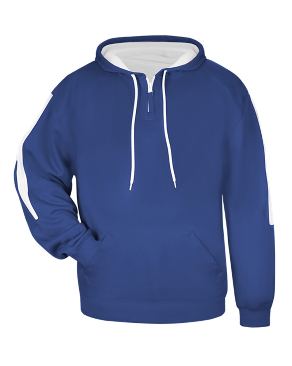 

Мужская флисовая толстовка с капюшоном Sideline Badger, цвет royal/ white