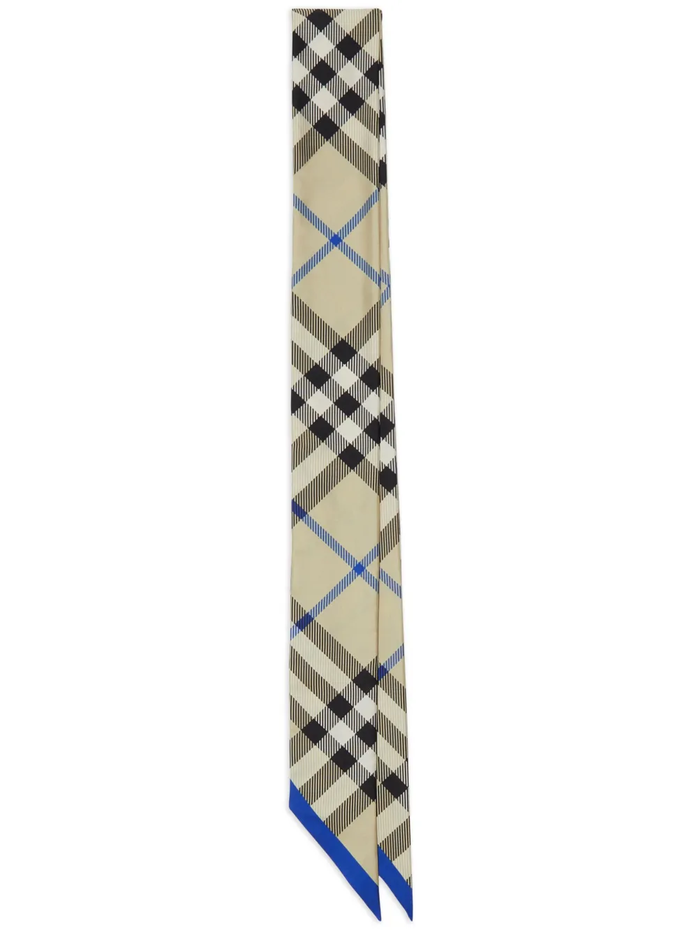 

Шелковый платок в клетку House Check BURBERRY, нейтральный
