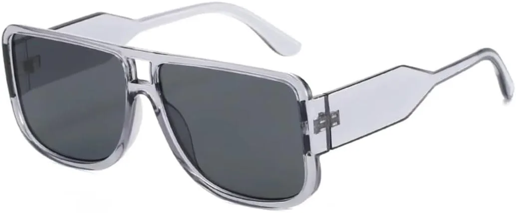 

Модные солнцезащитные очки большого размера для женщин, роскошные градиентные очки для активного отдыха с защитой от УФ-излучения UV400 VVTWSSW, Gray-black