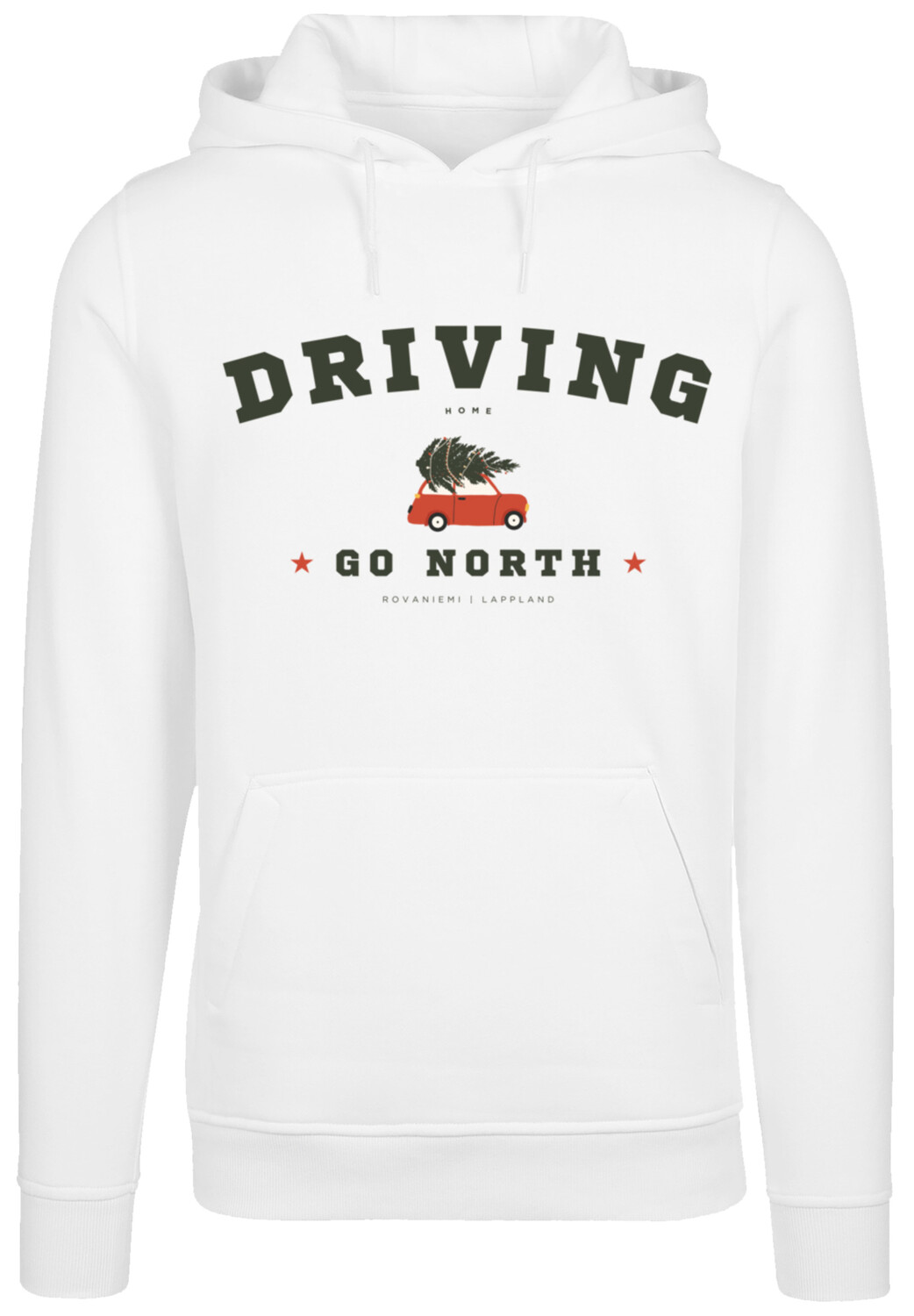 

Пуловер F4NT4STIC Hoodie Driving Home Weihnachten PLUSSIZE, белый