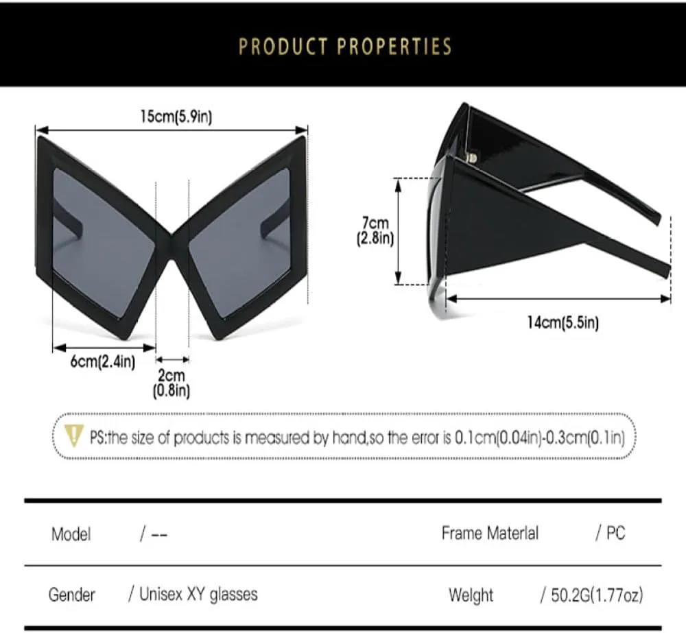 

Большие солнцезащитные очки «кошачий глаз» для женщин, роскошные солнцезащитные очки в стиле панк с плотной оправой, ветрозащитные очки UV400 TYUVIVO, C4grayblue