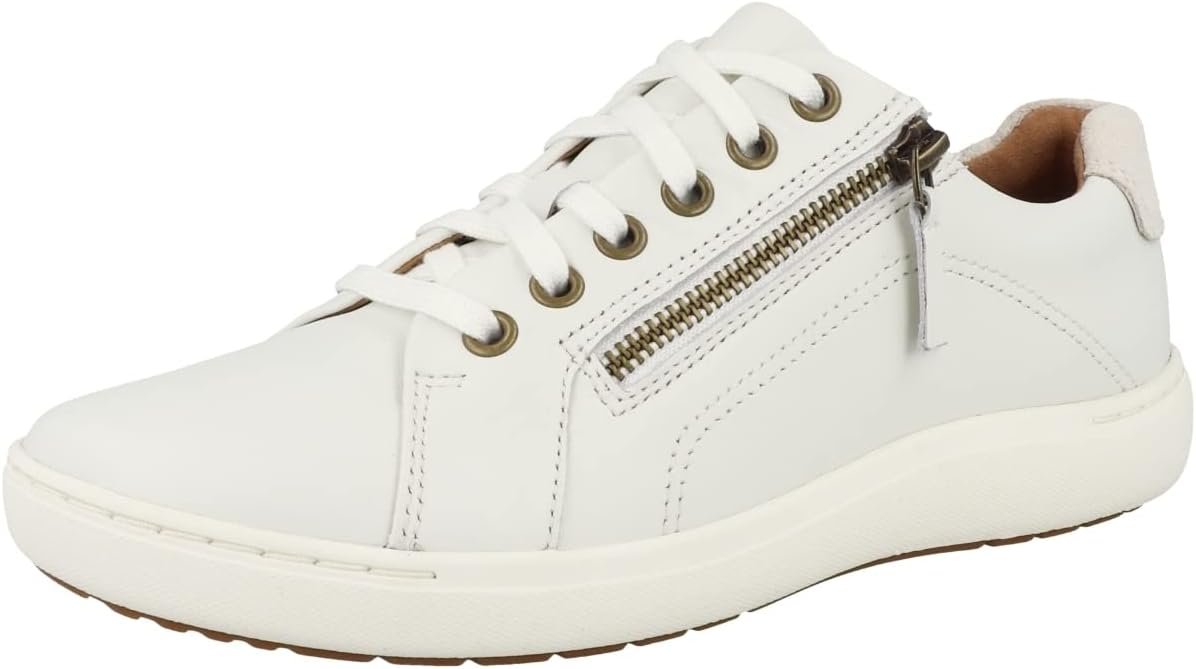 Кроссовки Clarks Unisex-Adult Nalle Lace, белый — фото 4