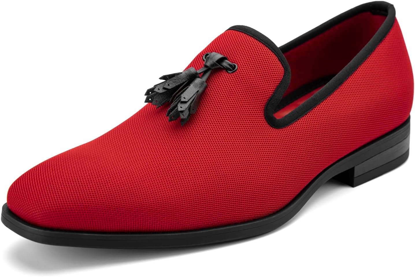 

Мужские лоферы Meijiana Легкие мокасины без шнурков Стильная обувь на выход Дышащие лоферы с кисточками, красный