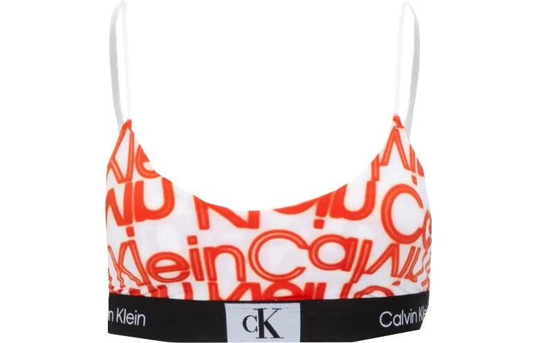 Бюстгальтер CK96 Series Calvin Klein, White Base Red