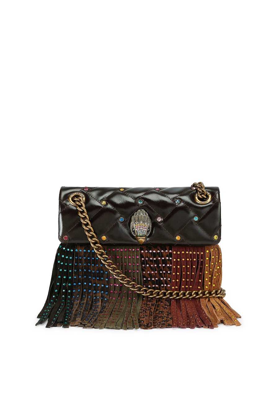 

Сумка кросс-боди Kurt Geiger London MINI KENSINGTON FRINGE, Brown Oth/Brown