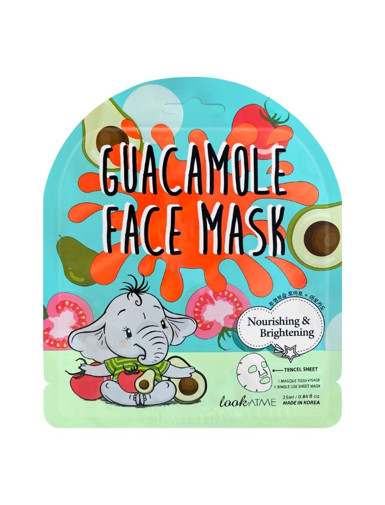 

Тканевая маска для лица guacamole tencel face mask Look At Me, количество 1 шт.