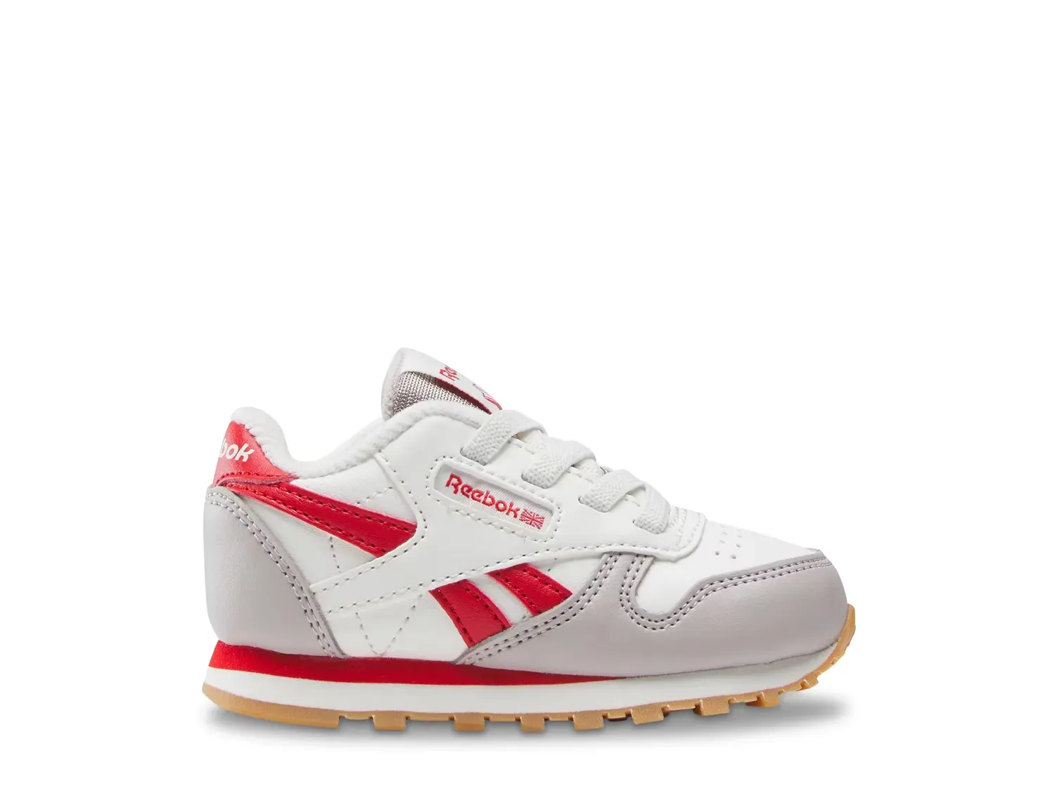 

Классические кожаные кроссовки - детские Reebok, White/Grey/Red