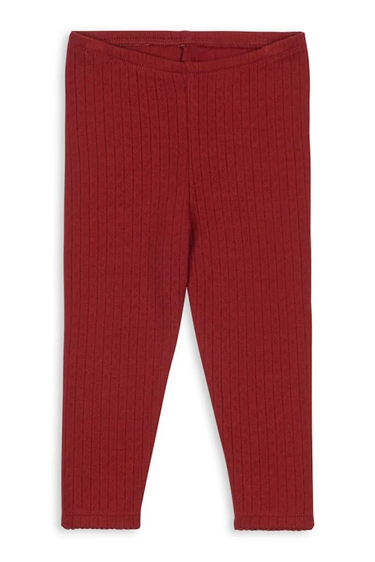 

Детские хлопковые леггинсы MINNIE PANTS GOTS Konges Sløjd, красный