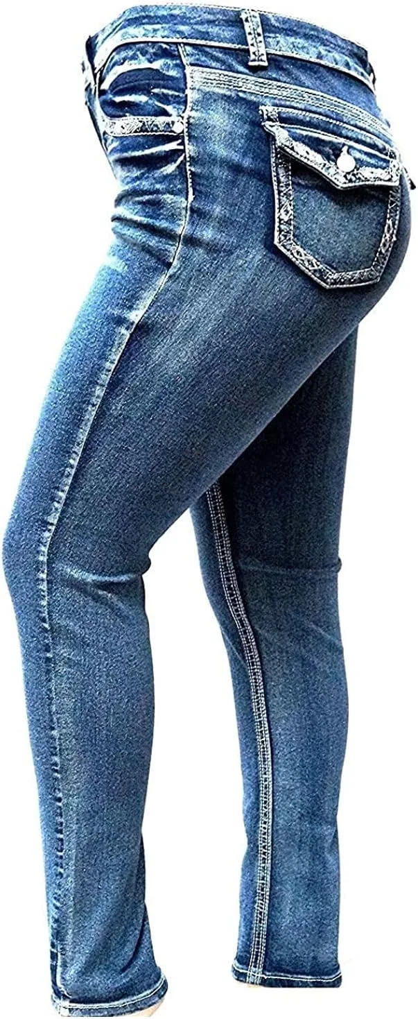 

Jack David женские джинсы plus size синие джинсы relaxed fit Jack David MIJEANS