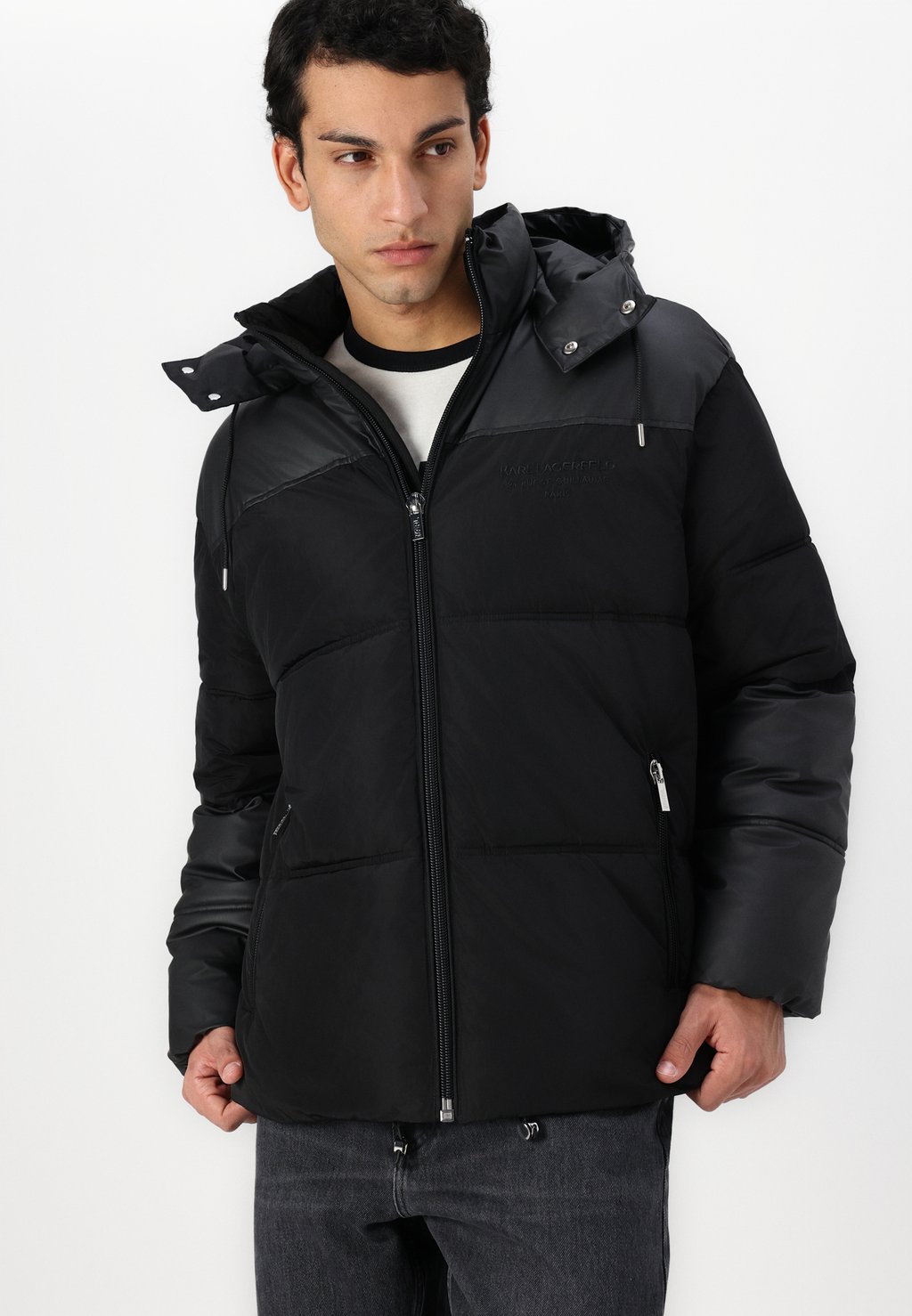 

Зимняя куртка HOODED BLOUSON KARL LAGERFELD, черный
