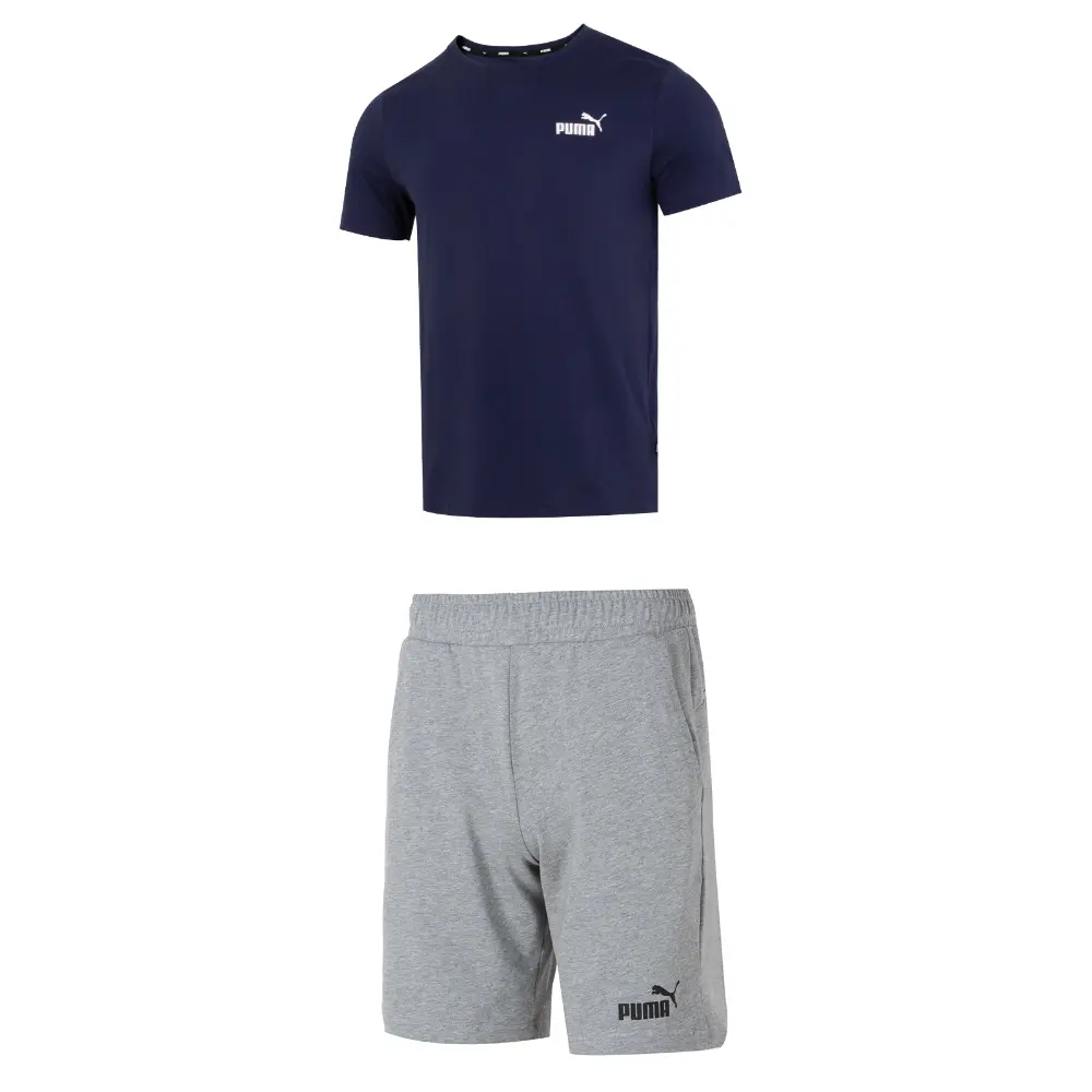 

Повседневная спортивная одежда для мужчин Синий + Серый Puma, синий