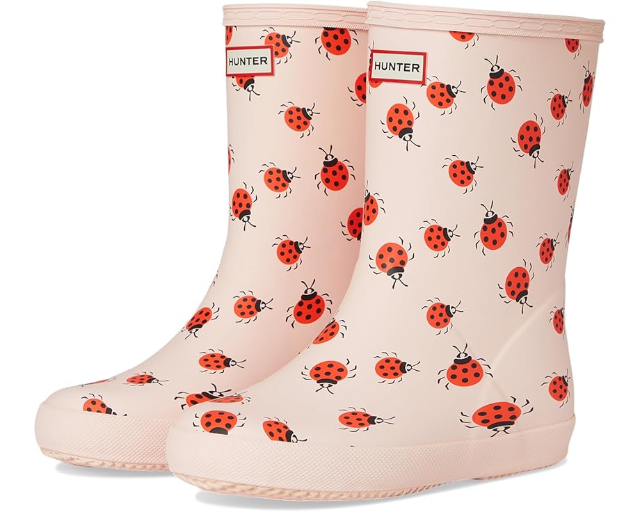 

Ботинки Hunter Kids First Classic Boots, цвет Medium Pink Lady Bug Multi