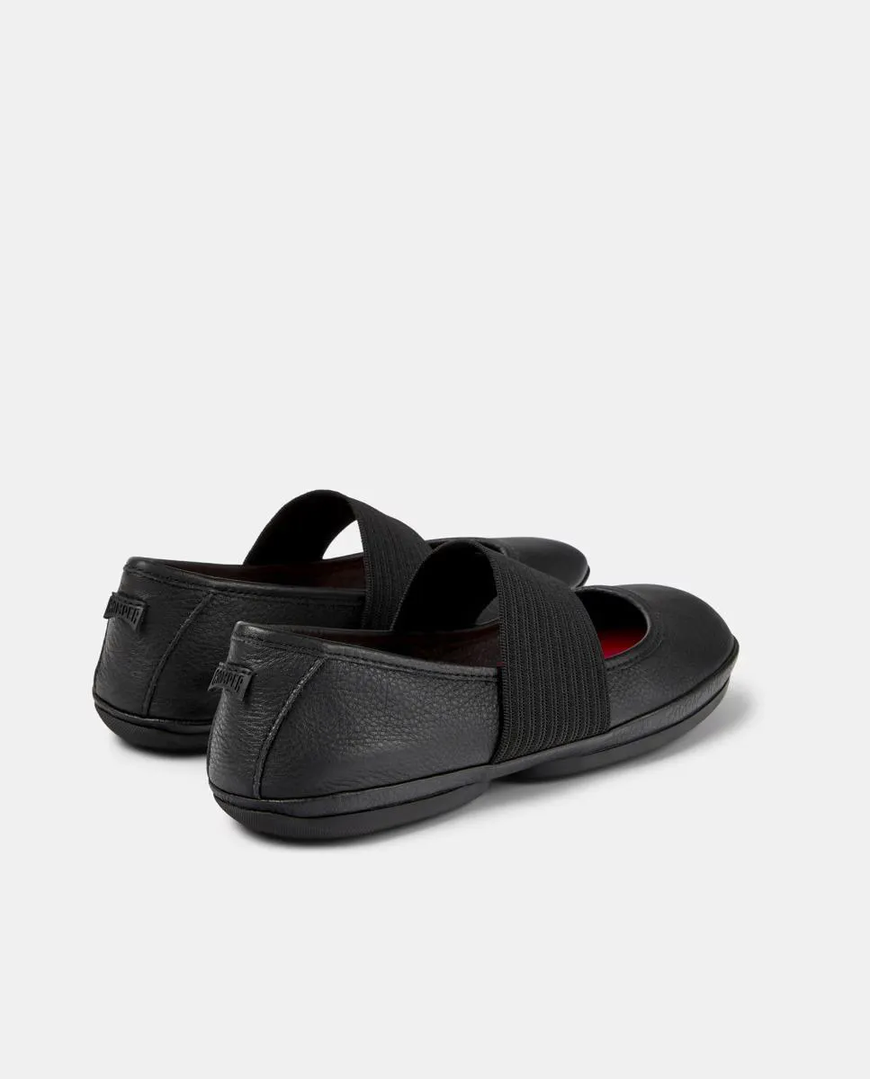 Правые женские черные кожаные туфли Nina Mary Janes Camper, черный — фото 4