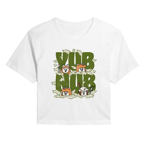 

Футболка Juniors' ewok yub nub cropped Star Wars, White, Белый, Футболка Juniors' ewok yub nub cropped Star Wars, White