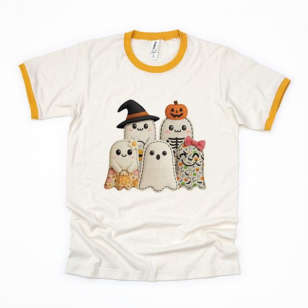 

Футболка Ghost family с принтом в стиле пэчворк Simply Sage Market, Vintage Mustard